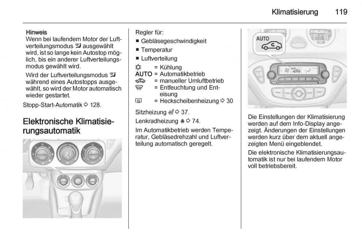 Opel Adam Handbuch / page 121