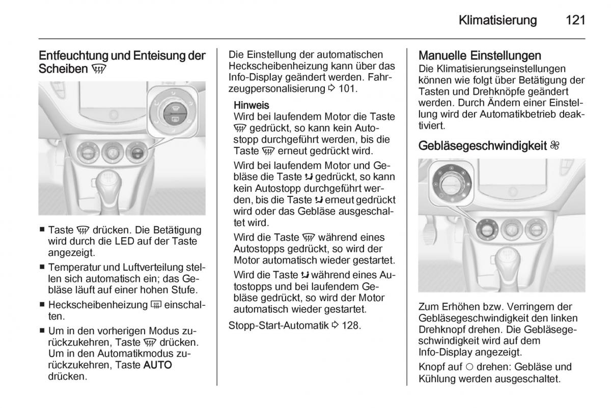 Opel Adam Handbuch / page 123