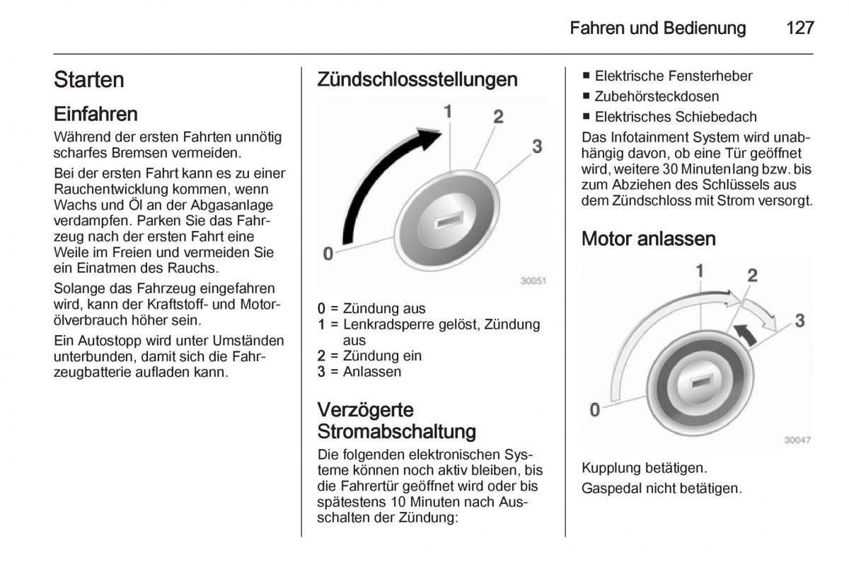 Opel Adam Handbuch / page 129