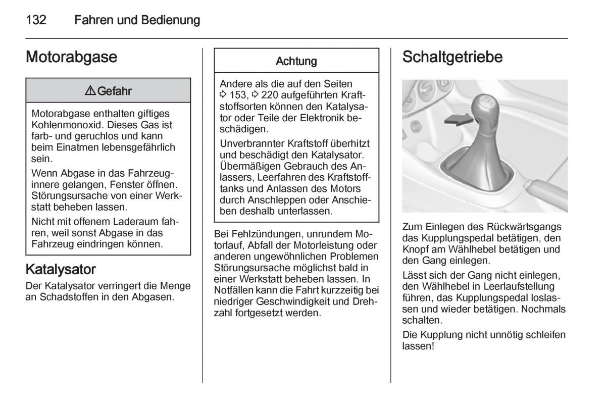 Opel Adam Handbuch / page 134