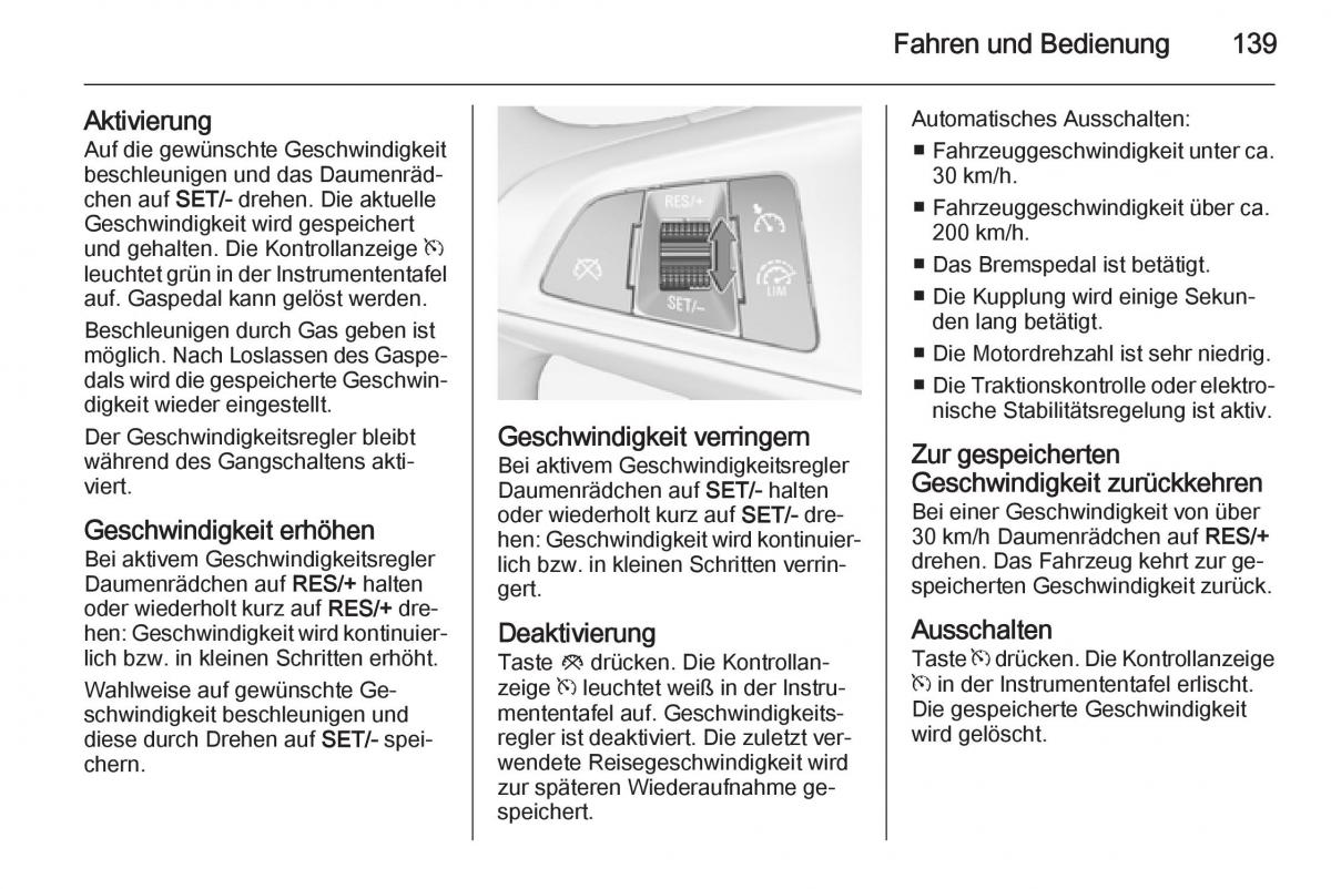 Opel Adam Handbuch / page 141