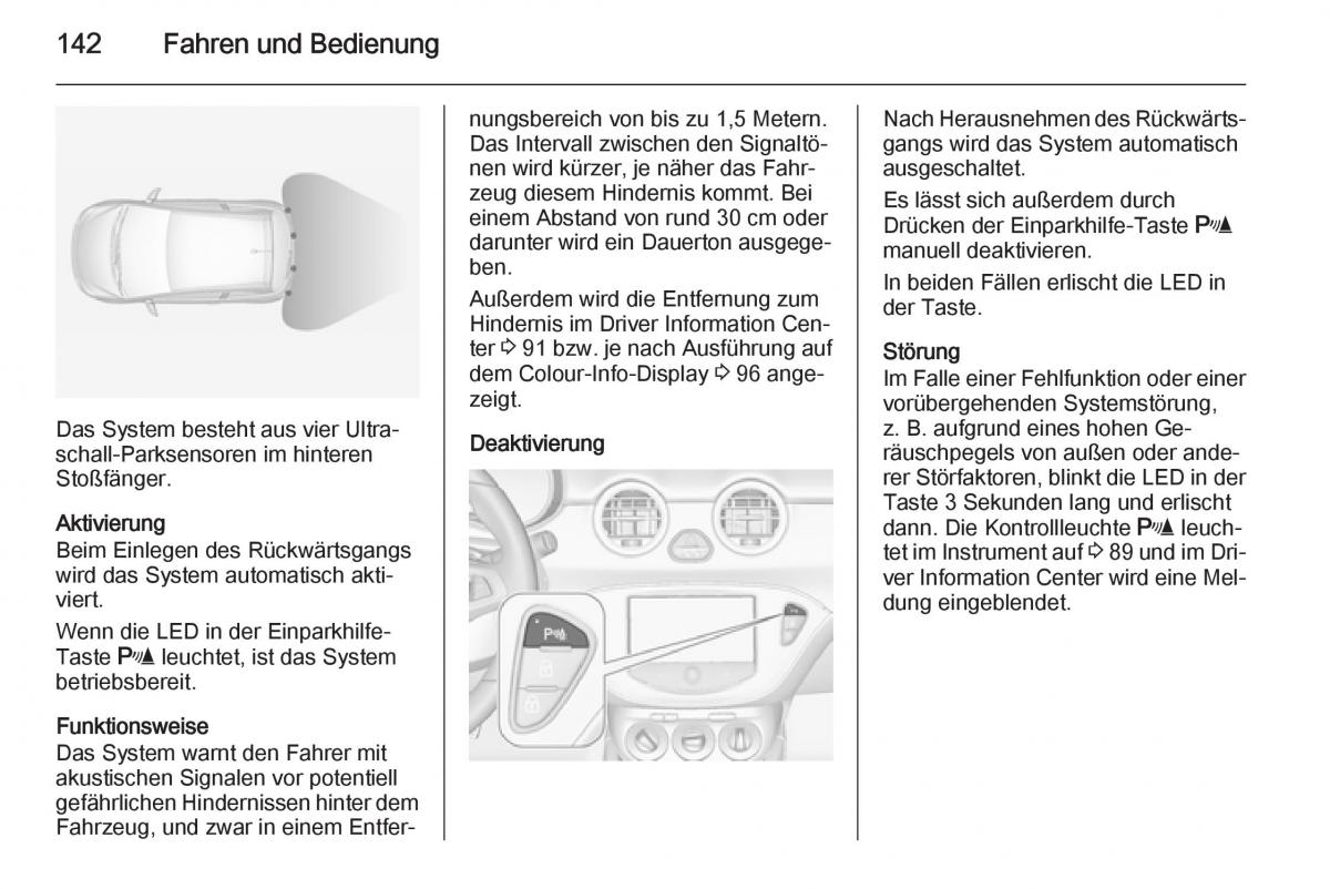 Opel Adam Handbuch / page 144