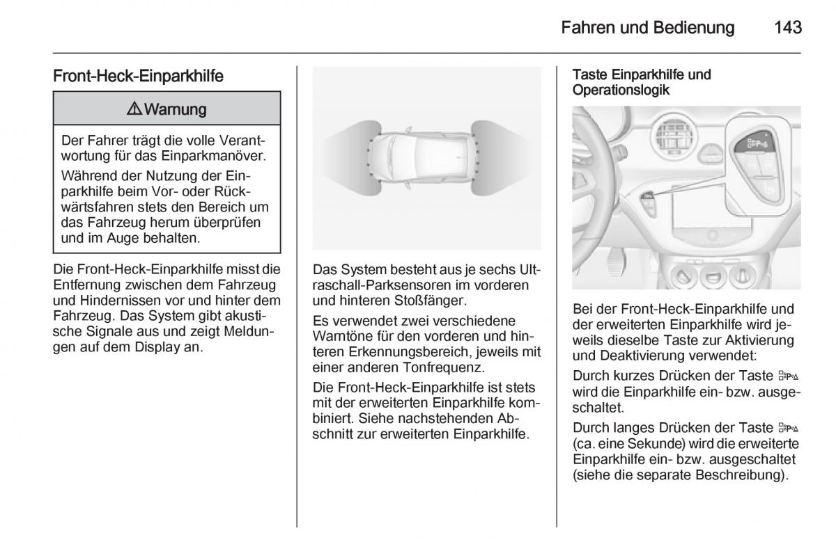 Opel Adam Handbuch / page 145