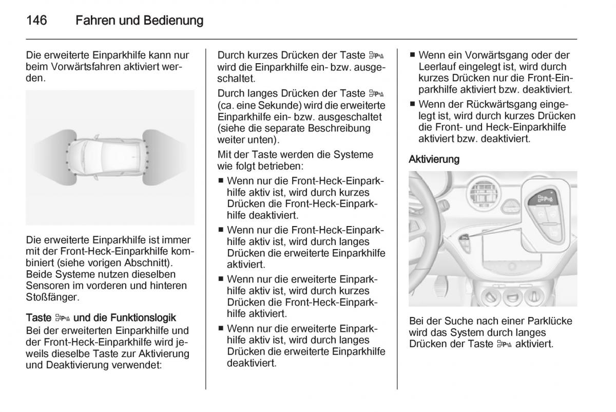 Opel Adam Handbuch / page 148