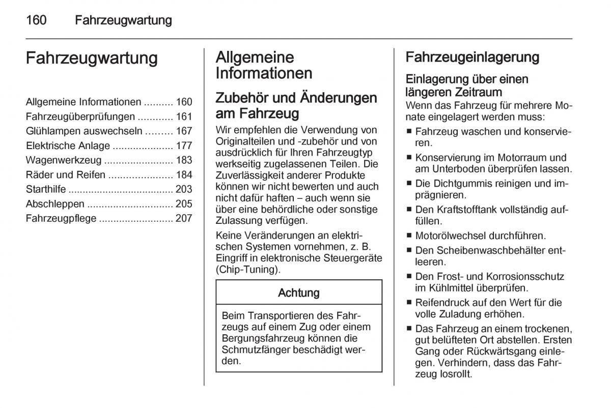 Opel Adam Handbuch / page 162