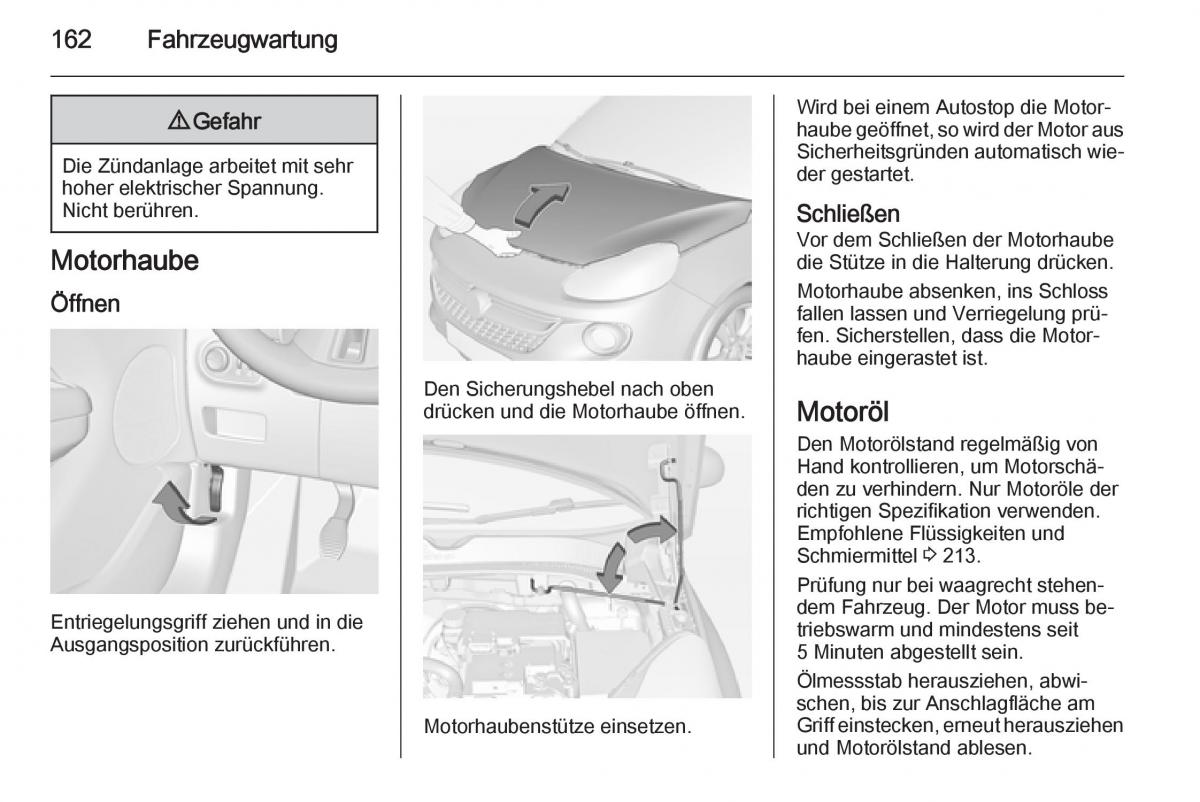 Opel Adam Handbuch / page 164