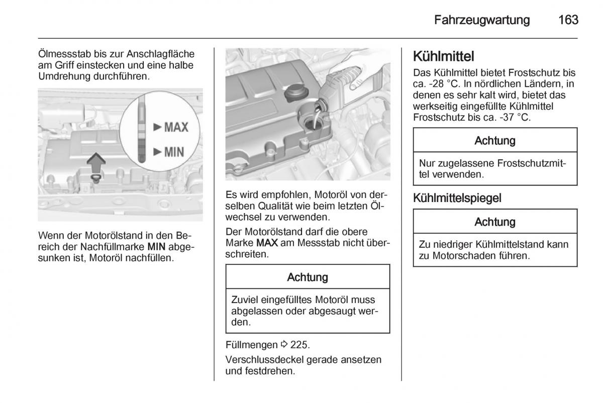 Opel Adam Handbuch / page 165