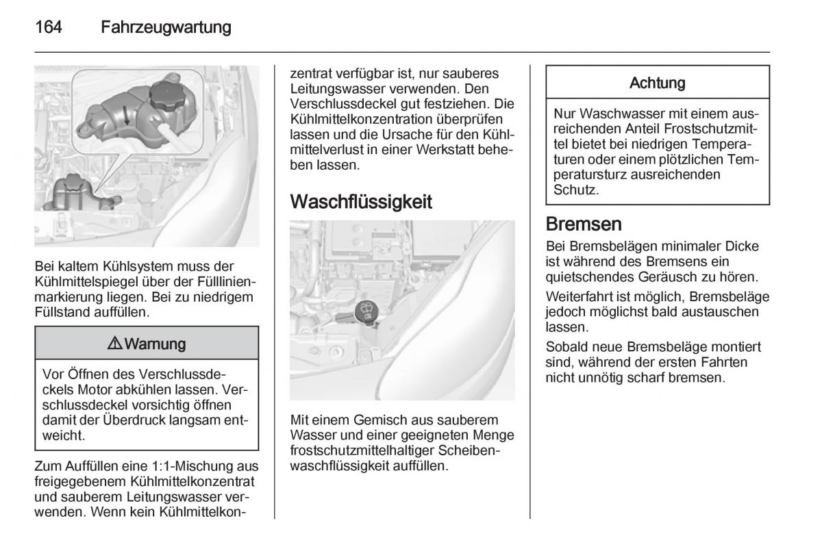 Opel Adam Handbuch / page 166