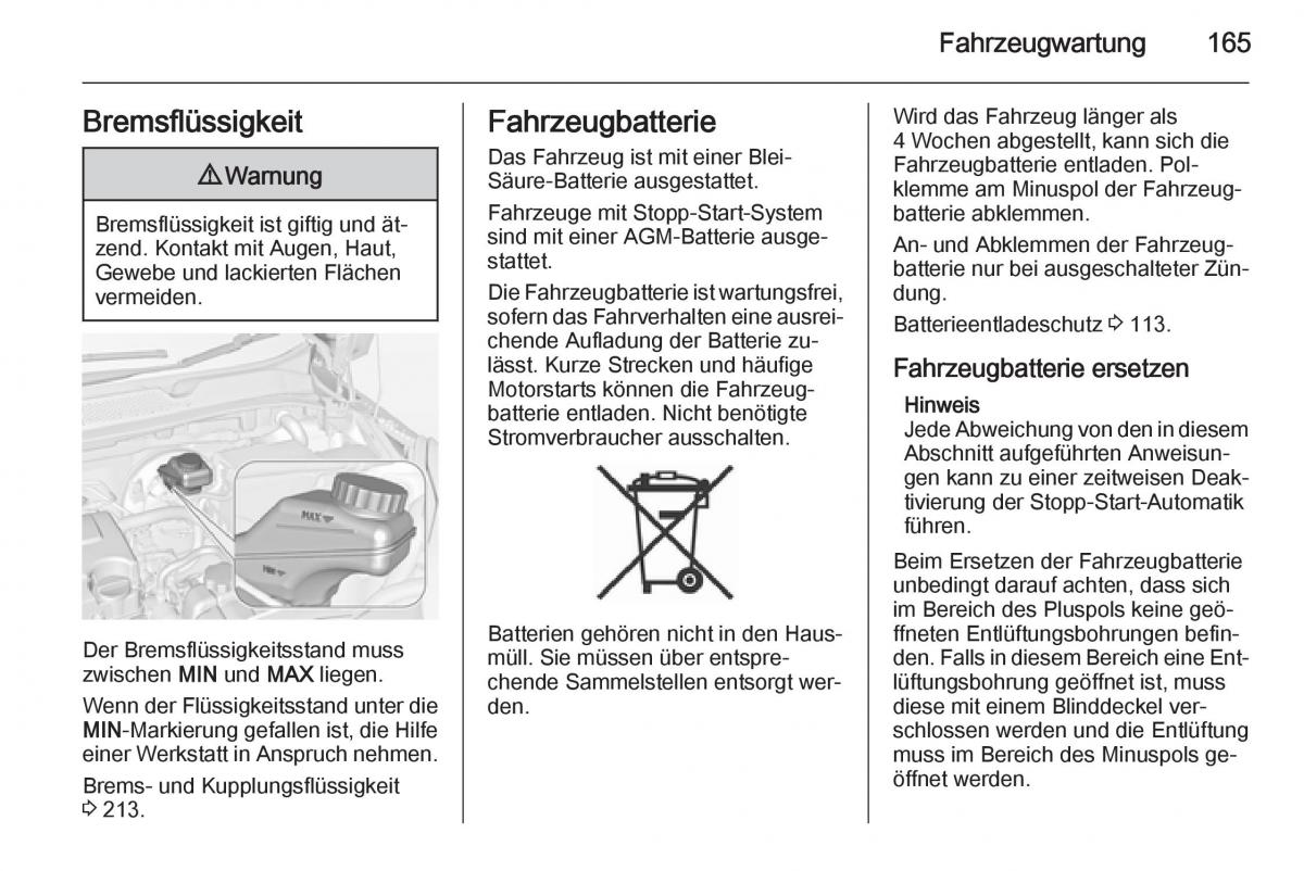 Opel Adam Handbuch / page 167