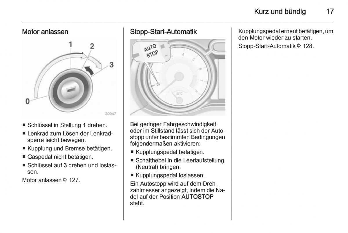 Opel Adam Handbuch / page 19