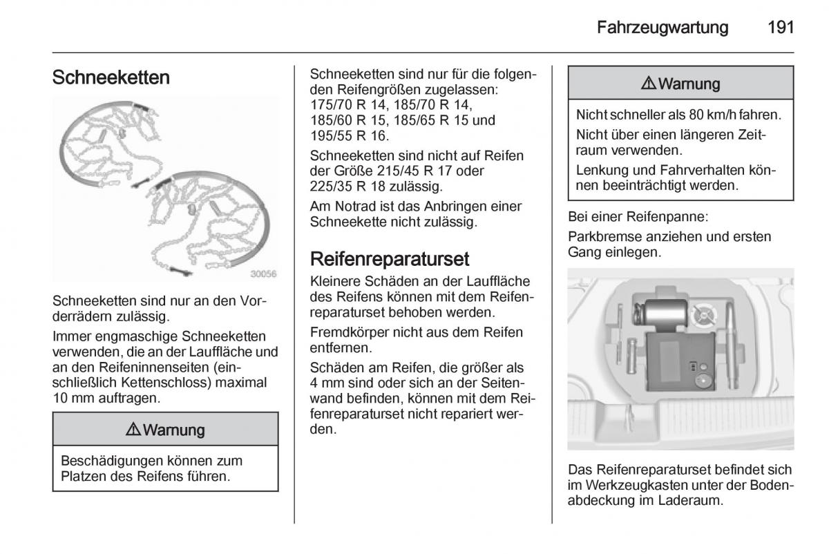 Opel Adam Handbuch / page 193