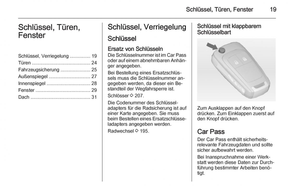 Opel Adam Handbuch / page 21