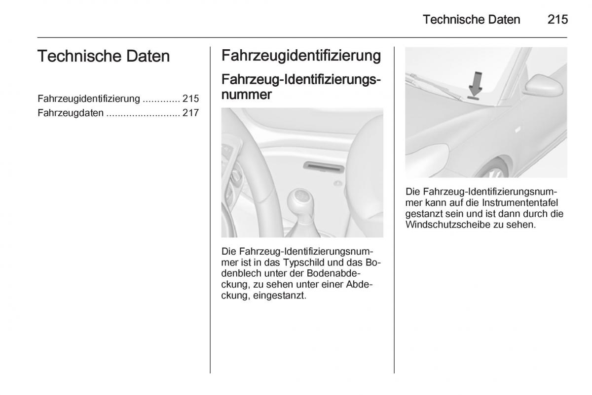 Opel Adam Handbuch / page 217