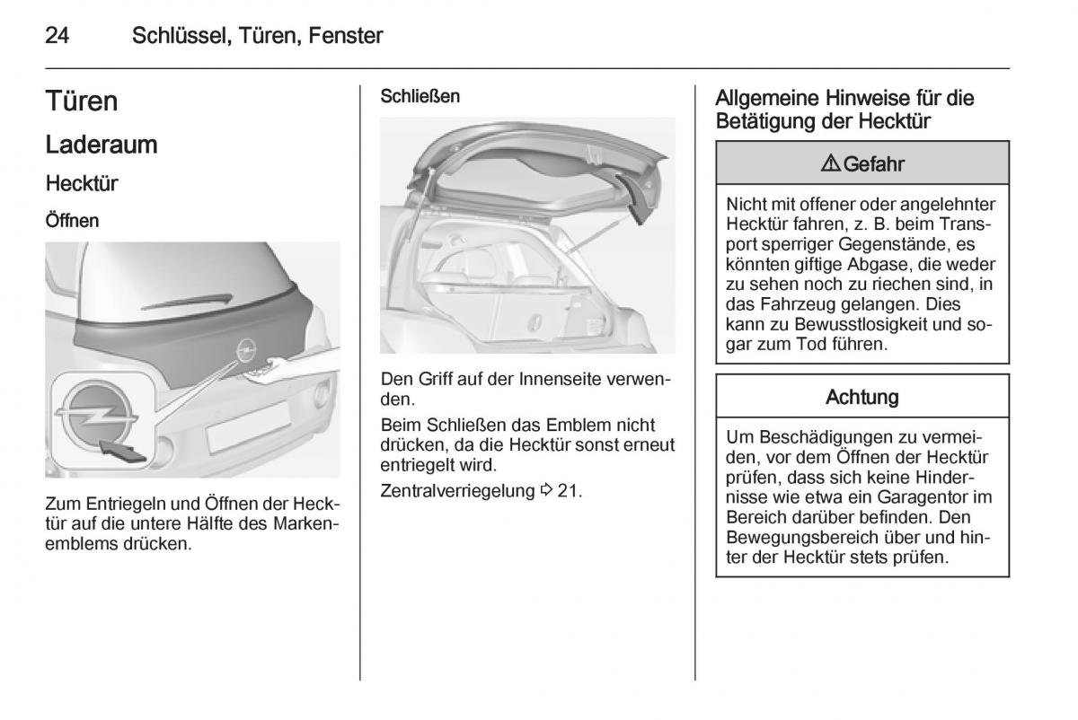 Opel Adam Handbuch / page 26