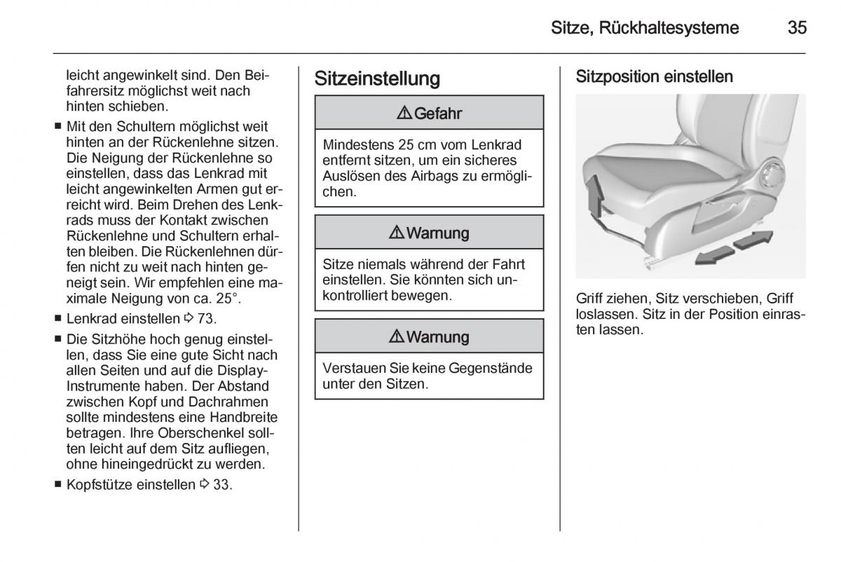 Opel Adam Handbuch / page 37