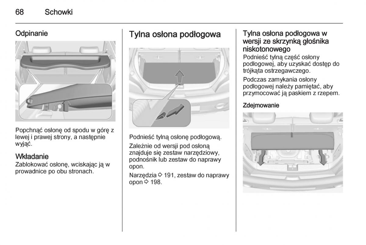 Opel Adam instrukcja obslugi / page 70