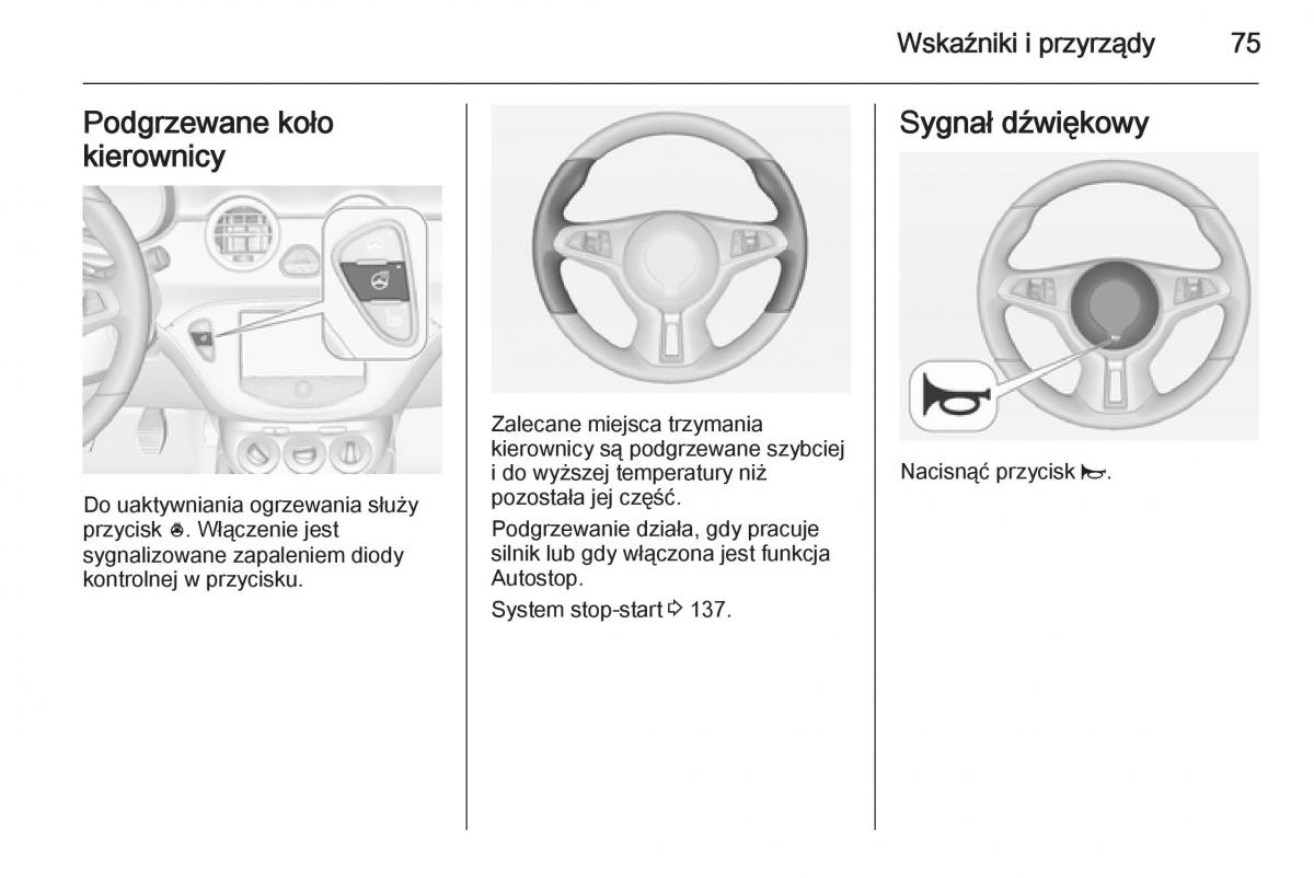 Opel Adam instrukcja obslugi / page 77