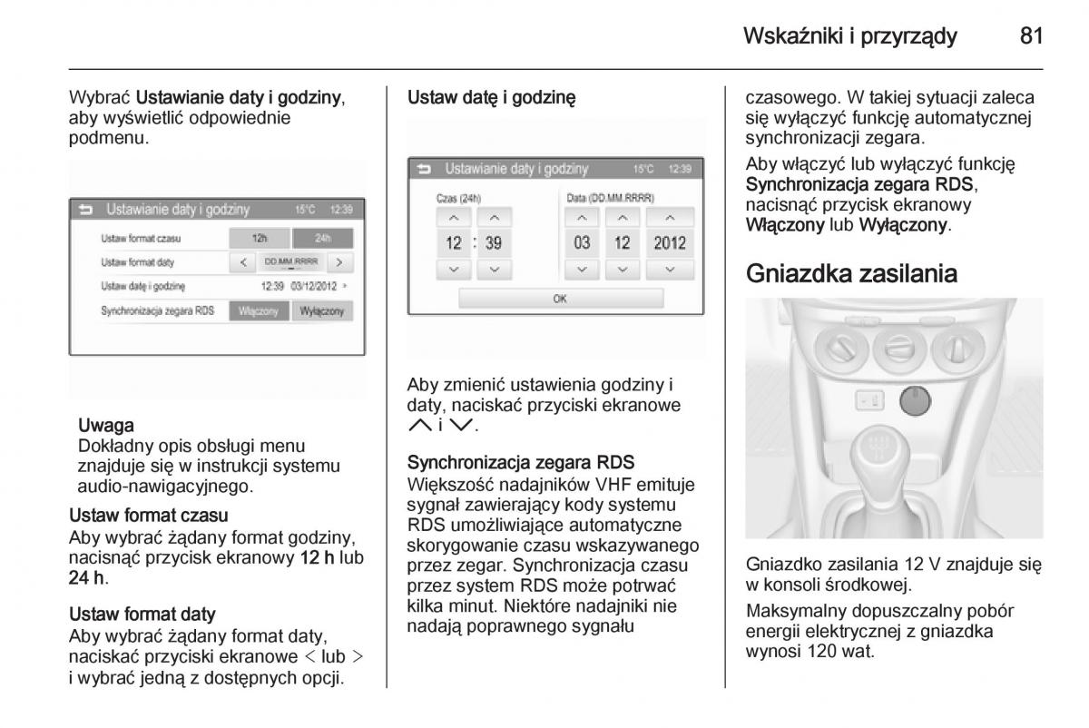 Opel Adam instrukcja obslugi / page 83