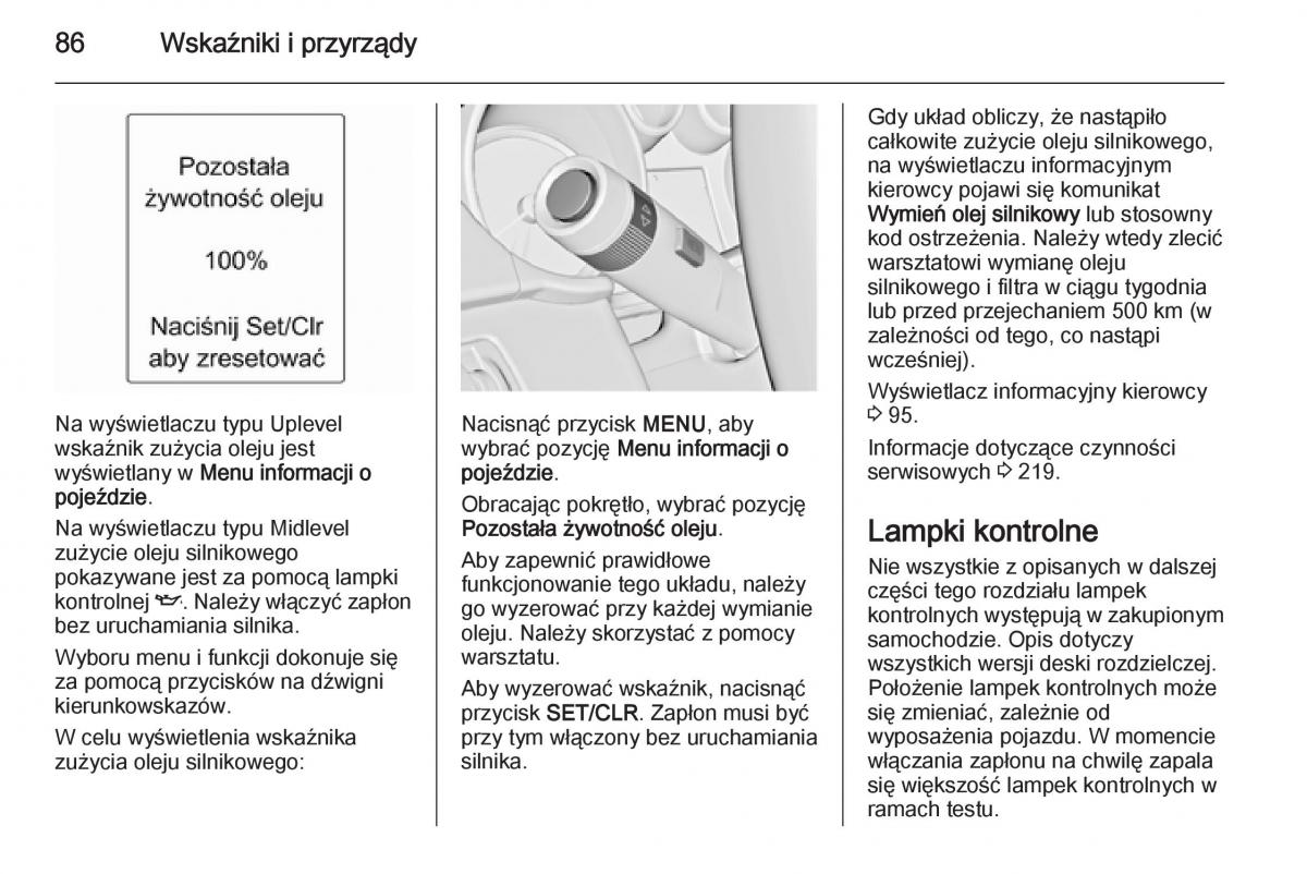 Opel Adam instrukcja obslugi / page 88