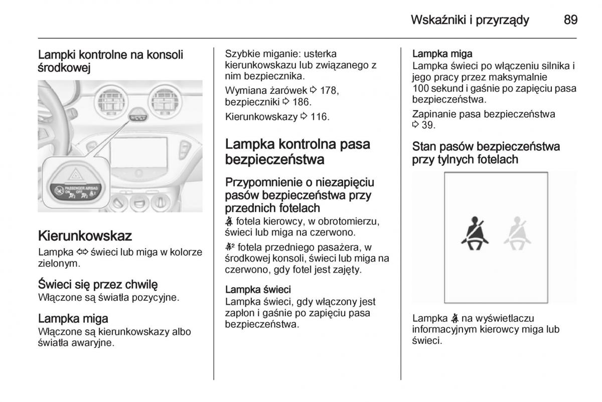 Opel Adam instrukcja obslugi / page 91