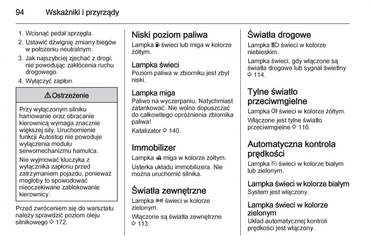 Opel Adam instrukcja obslugi / page 96