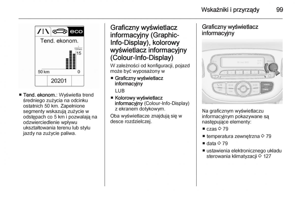 Opel Adam instrukcja obslugi / page 101