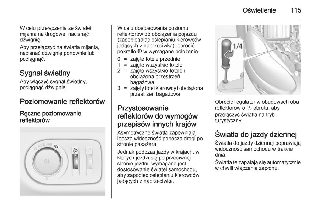 Opel Adam instrukcja obslugi / page 117