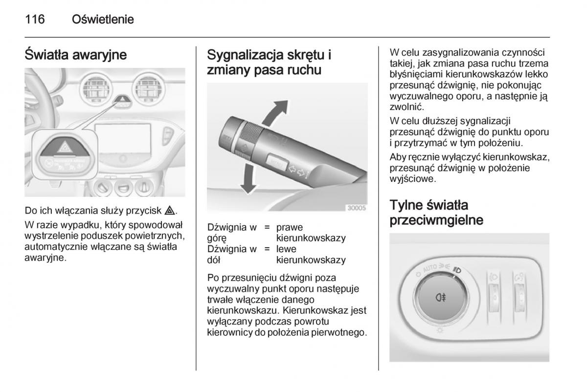 Opel Adam instrukcja obslugi / page 118