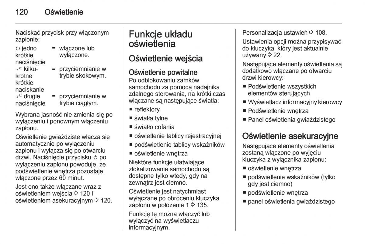 Opel Adam instrukcja obslugi / page 122