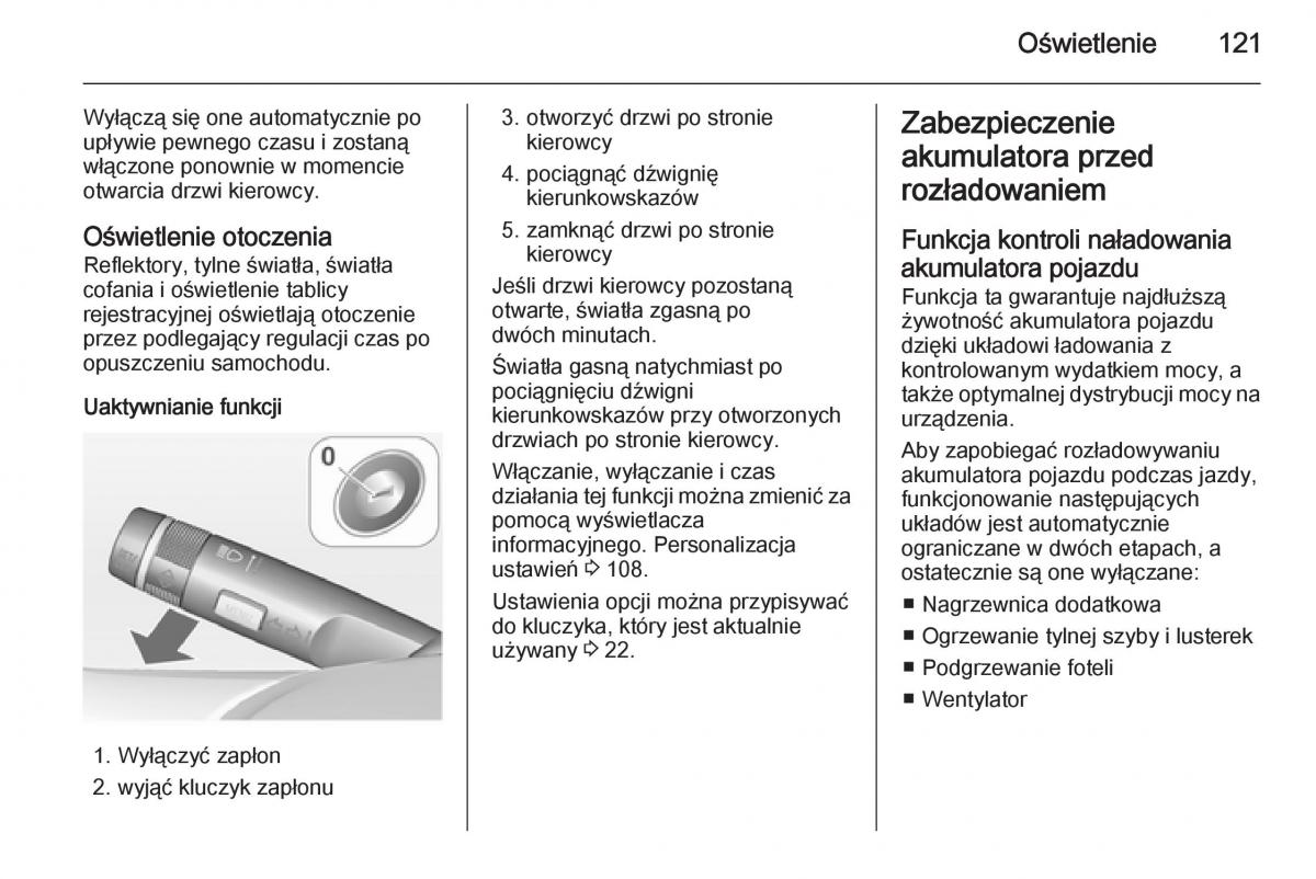 Opel Adam instrukcja obslugi / page 123