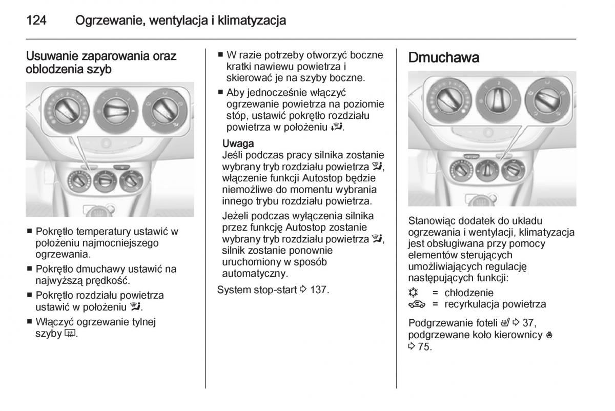 Opel Adam instrukcja obslugi / page 126