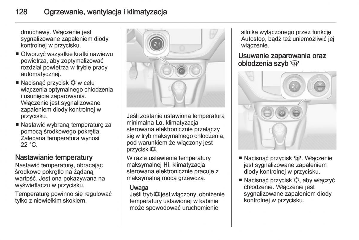 Opel Adam instrukcja obslugi / page 130