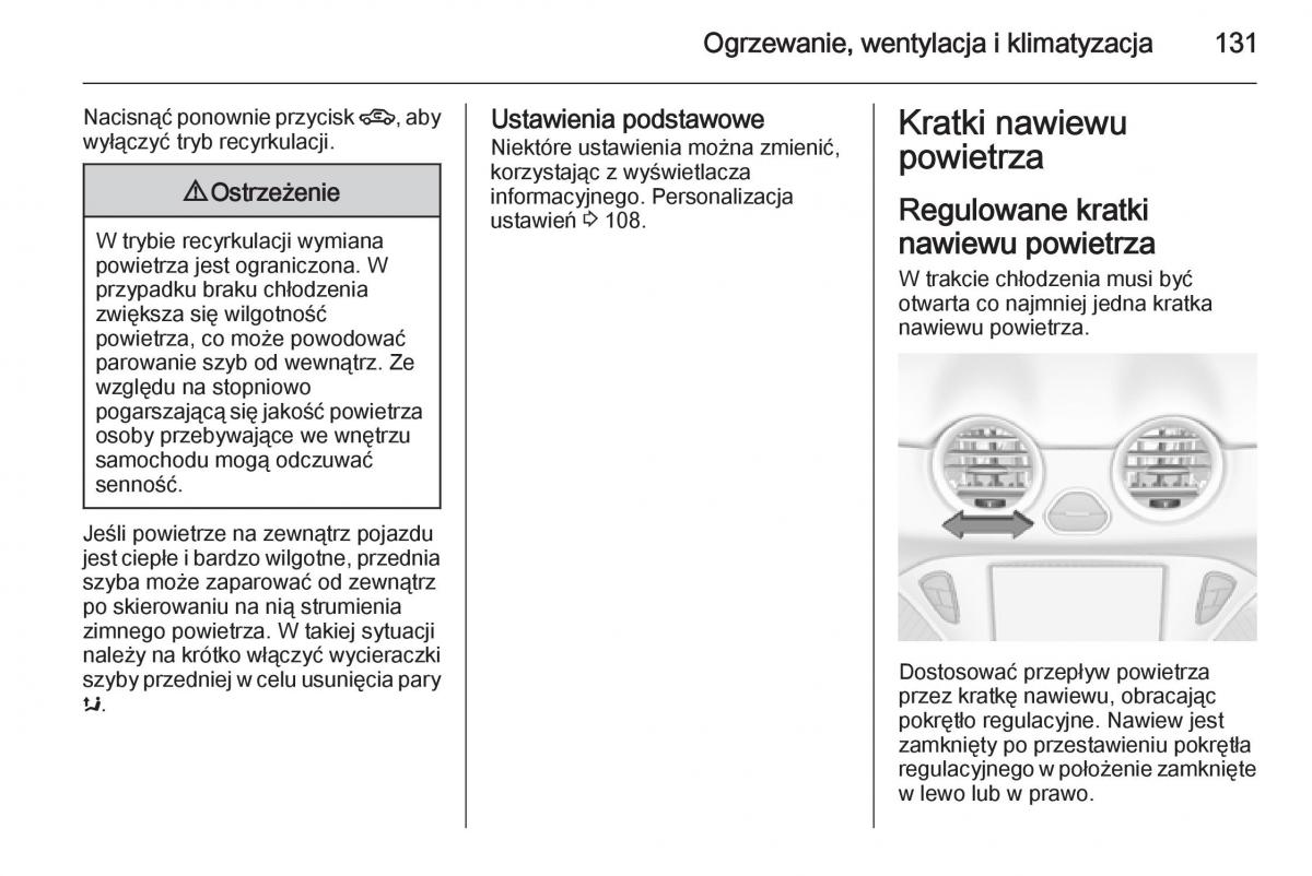 Opel Adam instrukcja obslugi / page 133