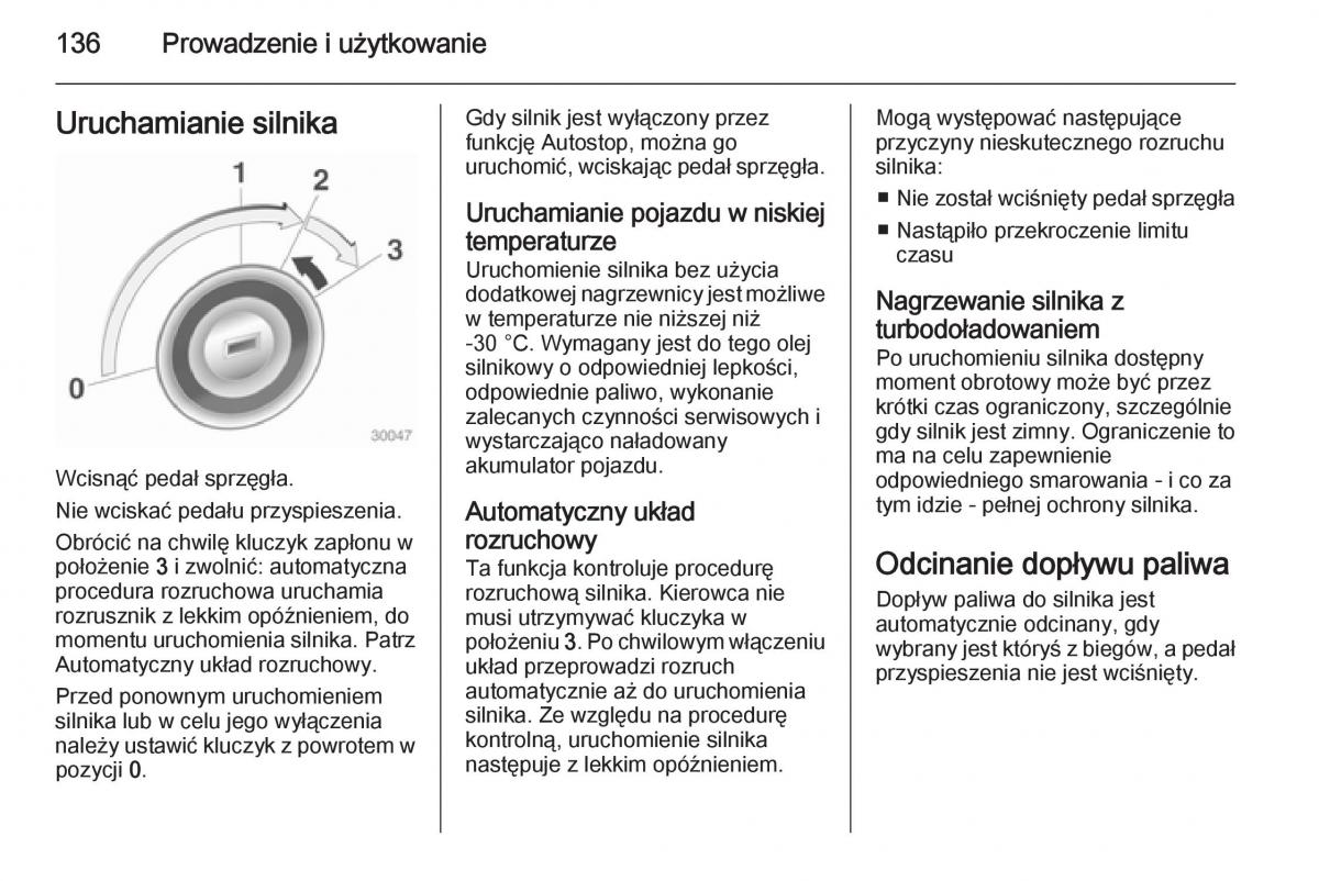 Opel Adam instrukcja obslugi / page 138