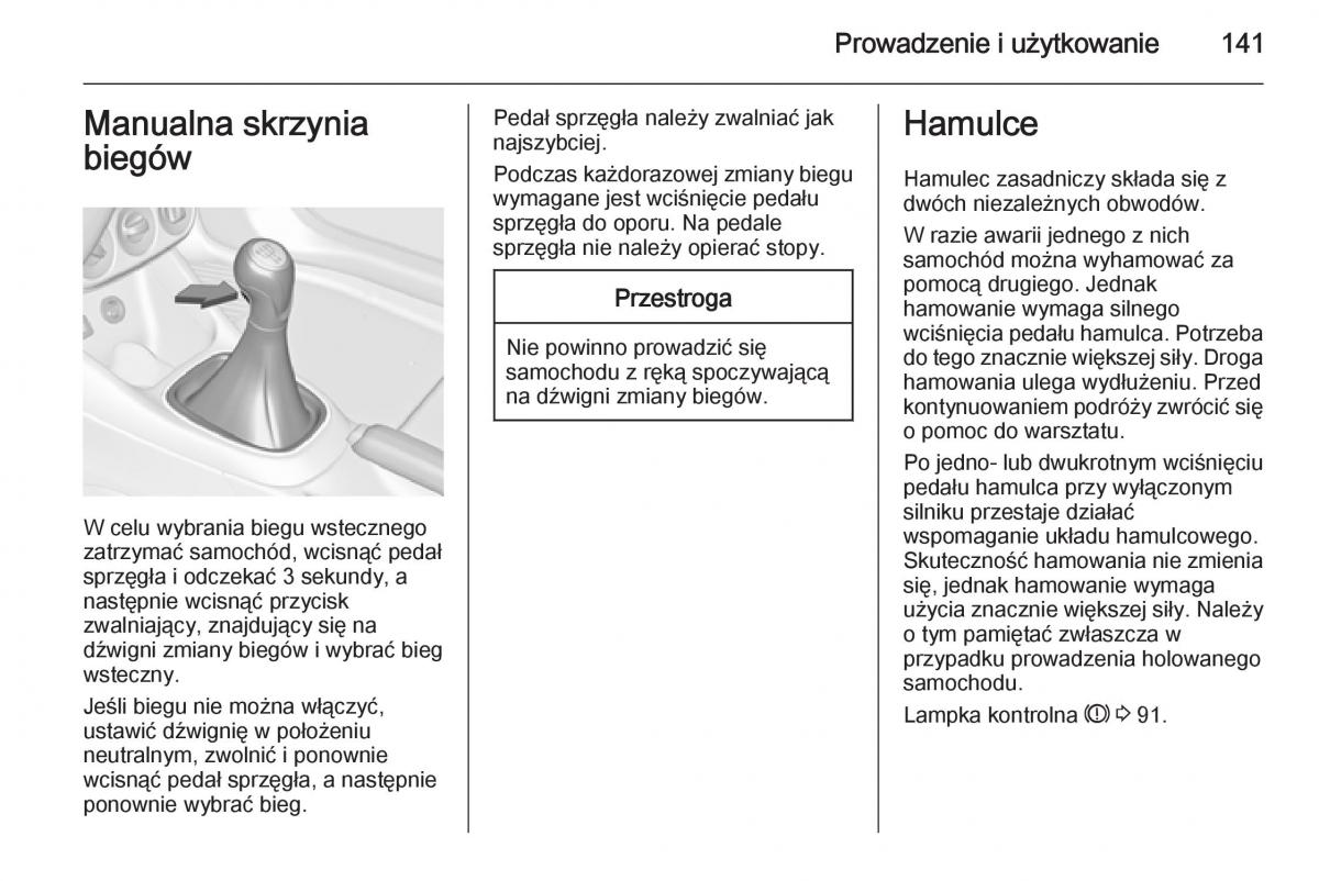 Opel Adam instrukcja obslugi / page 143