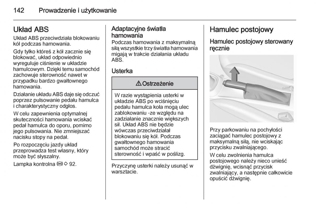 Opel Adam instrukcja obslugi / page 144