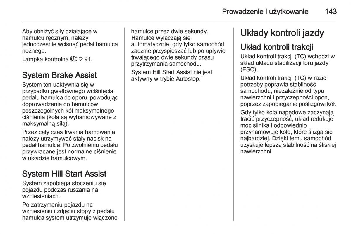 Opel Adam instrukcja obslugi / page 145