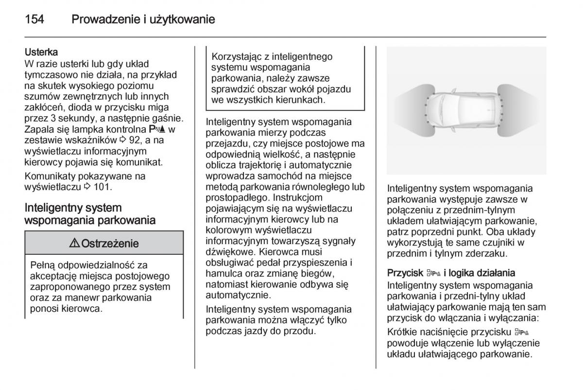 Opel Adam instrukcja obslugi / page 156