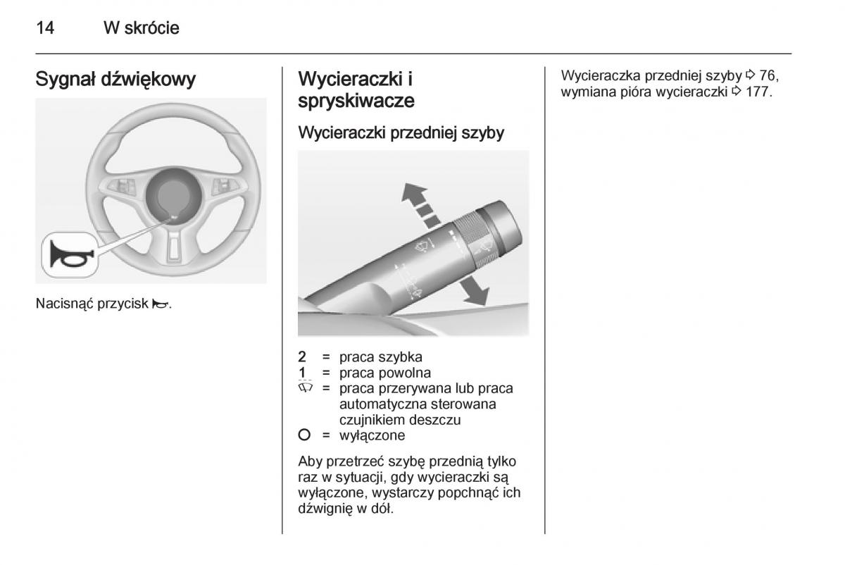 Opel Adam instrukcja obslugi / page 16