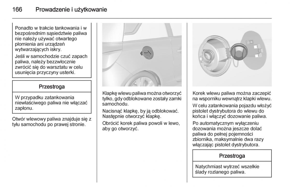 Opel Adam instrukcja obslugi / page 168