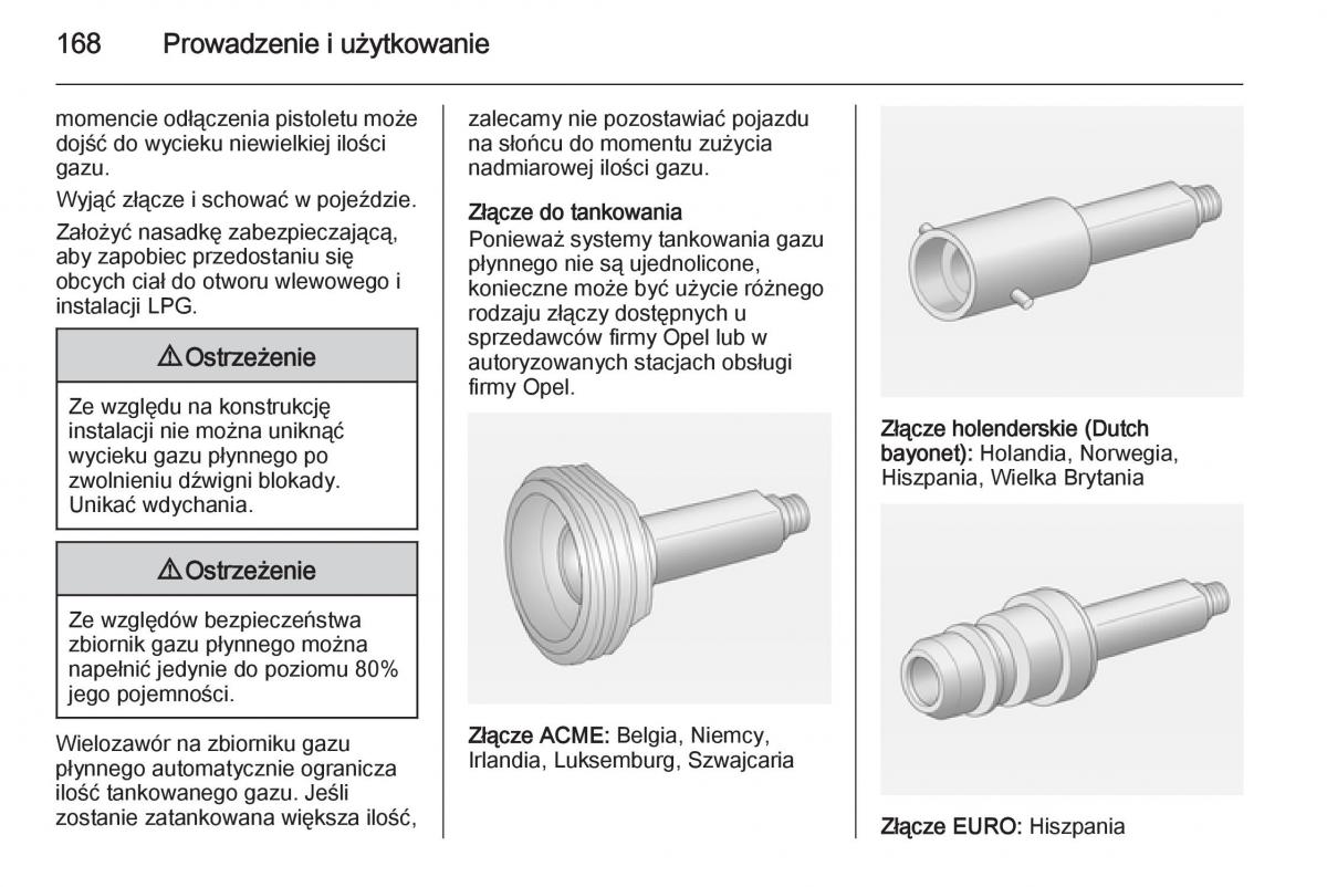 Opel Adam instrukcja obslugi / page 170