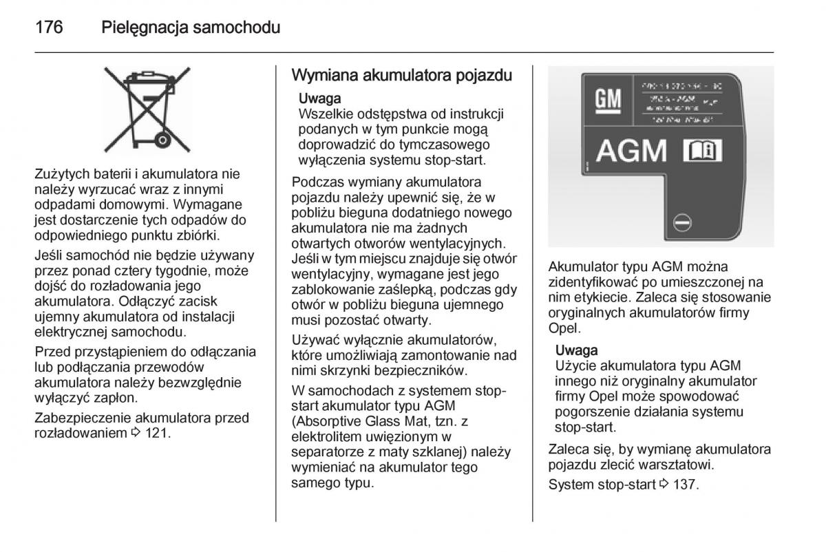 Opel Adam instrukcja obslugi / page 178