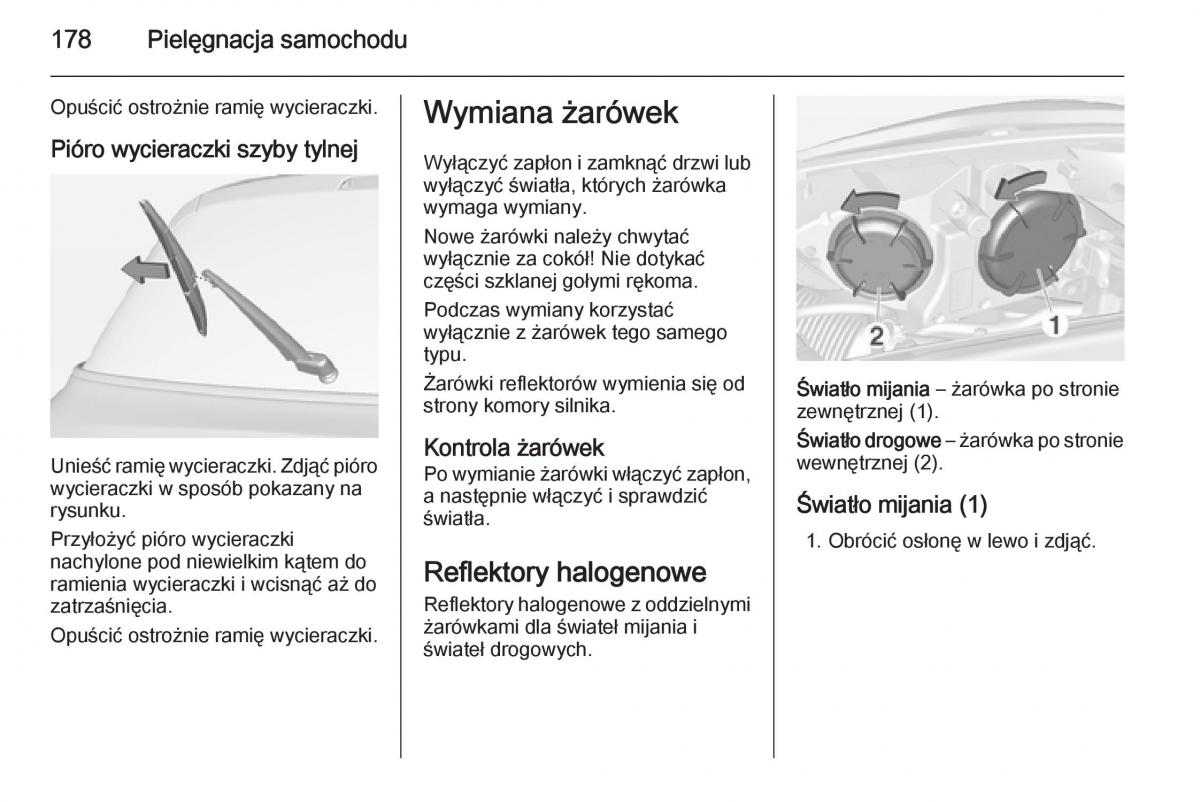 Opel Adam instrukcja obslugi / page 180