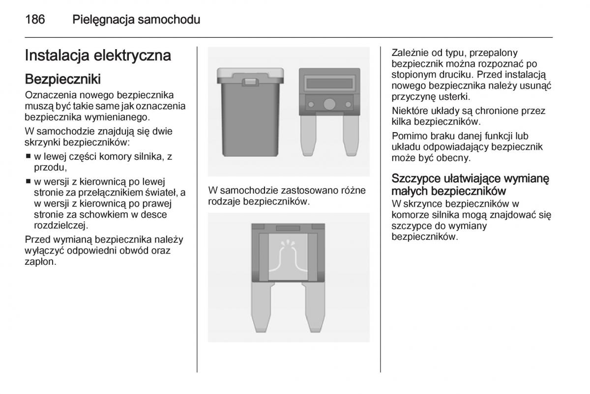 Opel Adam instrukcja obslugi / page 188