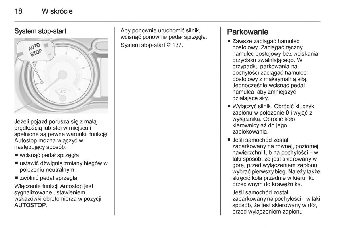 Opel Adam instrukcja obslugi / page 20