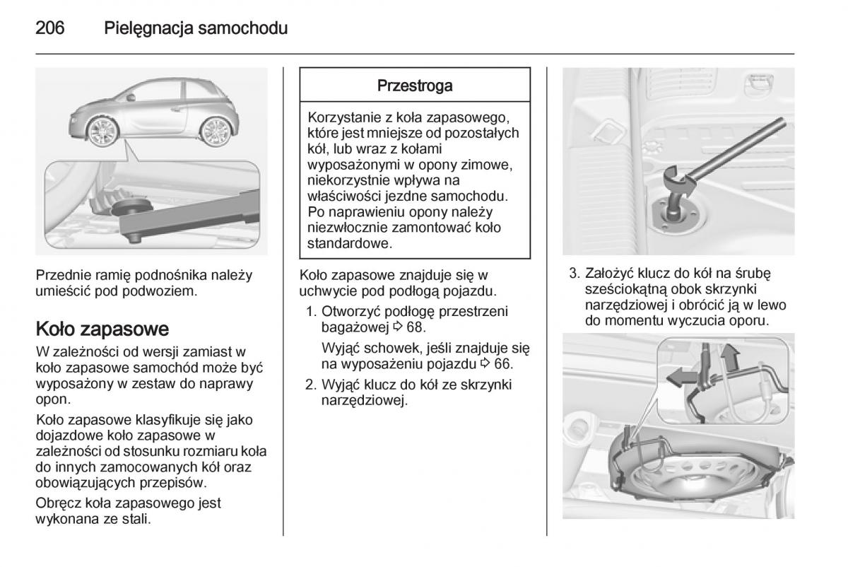 Opel Adam instrukcja obslugi / page 208