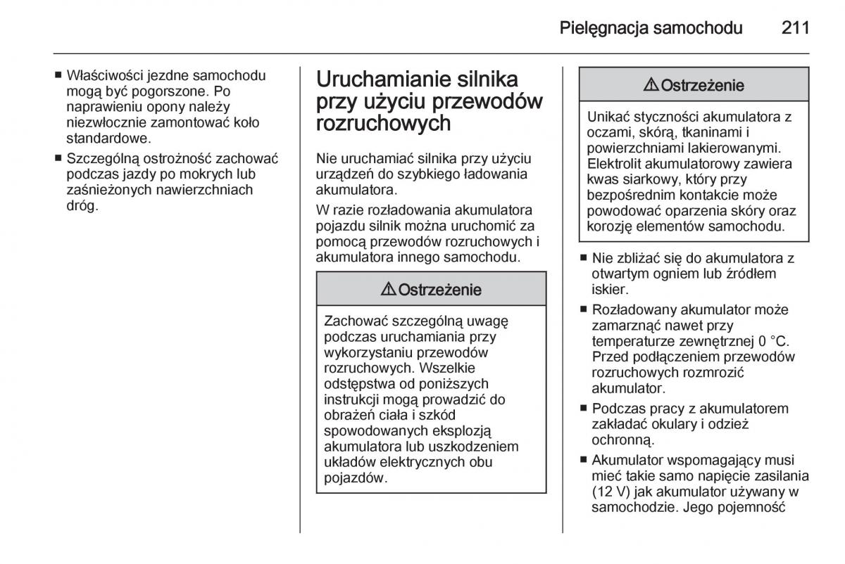 Opel Adam instrukcja obslugi / page 213