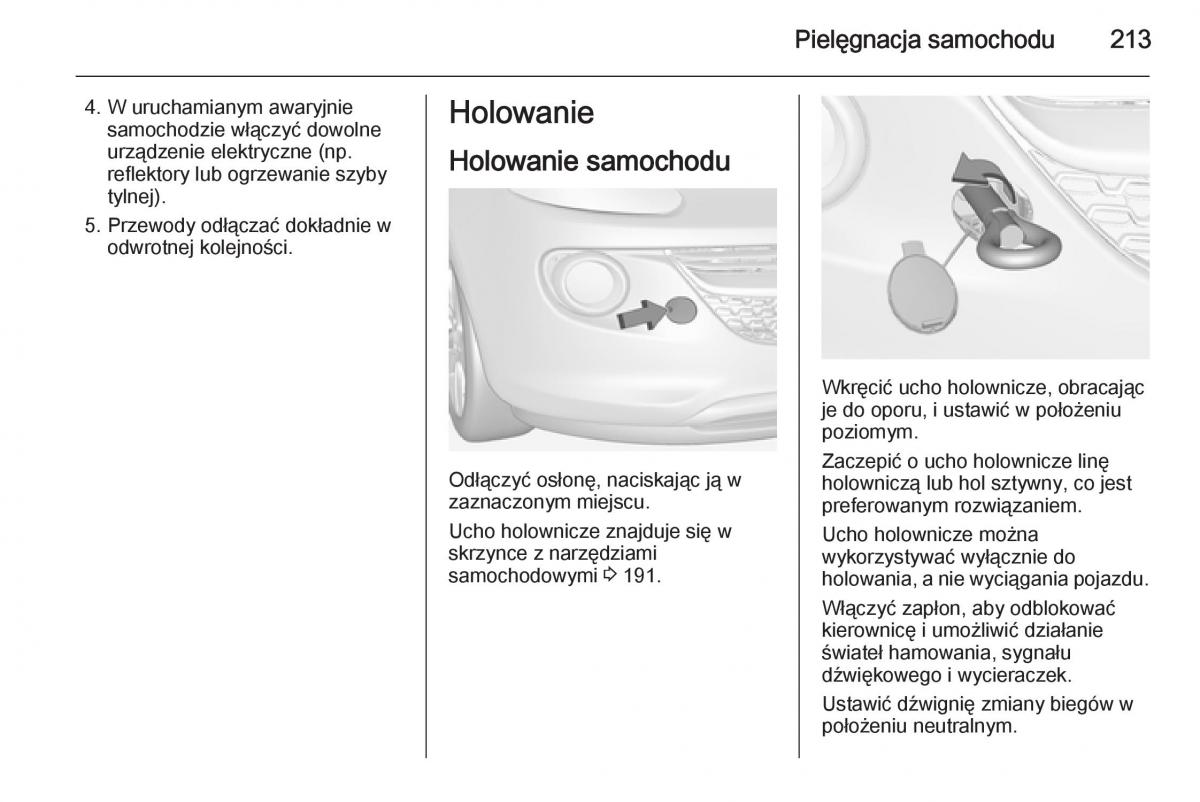 Opel Adam instrukcja obslugi / page 215