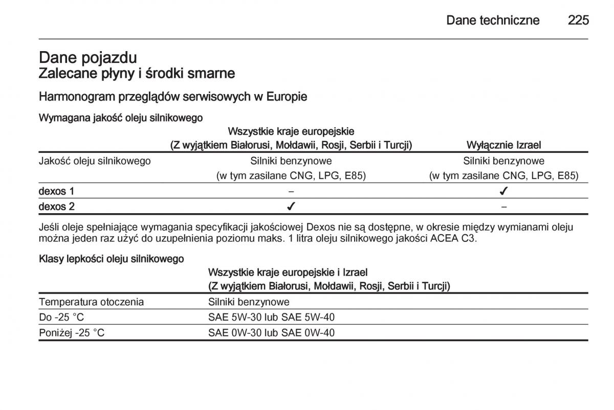 Opel Adam instrukcja obslugi / page 227