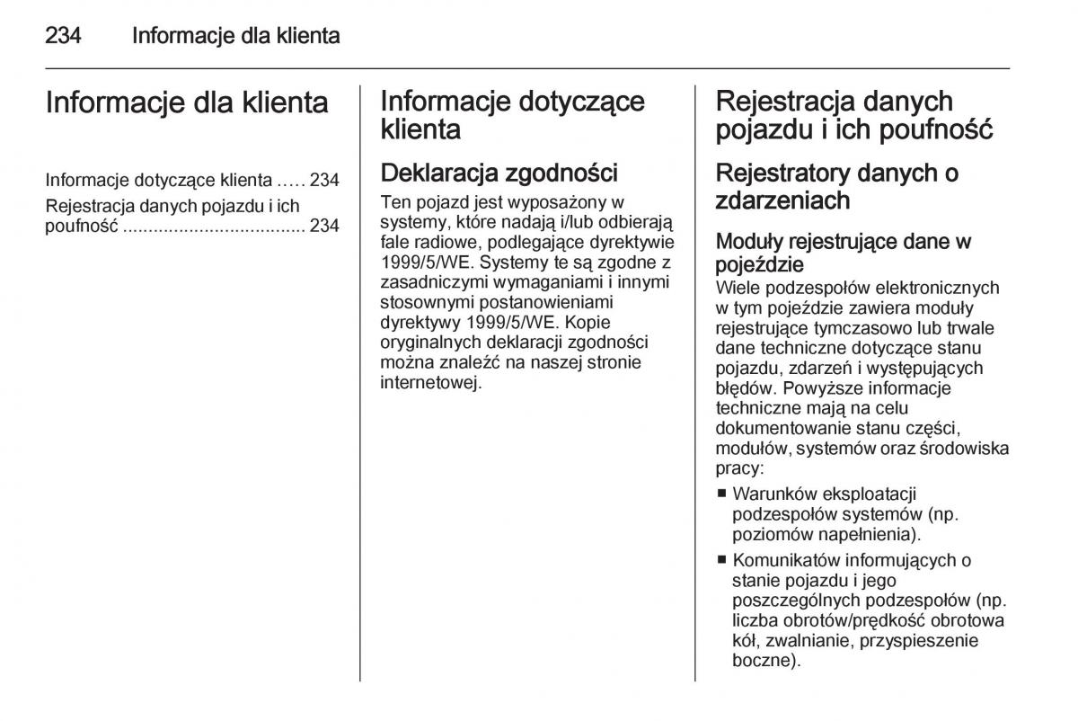 Opel Adam instrukcja obslugi / page 236